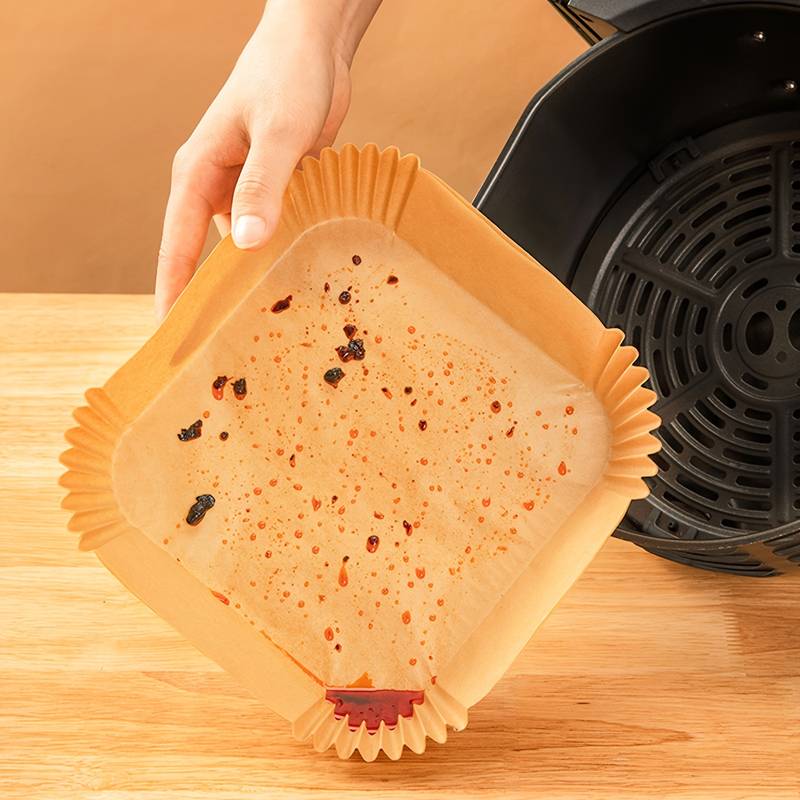 50 Pcs Air Fryer Plates, Kitchen Baking Greaseproof Paper, Oil Absorbing Paper for Household, Barbecue Plate Food Oven Kitchen Pan Pad, Non-Stick Unbleached Air Fryer Parchment Paper Liner, Disposable Parchment Paper Set 50 Pcs Air Fryer Plates, Kitchen Baking Greaseproof Paper, Oil Absorbing Paper for Household, Barbecue Plate Food Oven Kitchen Pan Pad, Non-Stick Unbleached Air Fryer Parchment Paper Liner, Disposable Parchment Paper Set